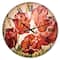 Designart Poppies in Wheat Traditional Wall Clock
